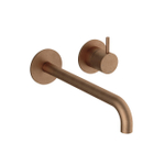 Hotbath Cobber Afbouwdeel - voor wastafelkraan - 25cm uitloop - Living colours - messing verouderd koper (goud) SW1117779