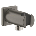 Grohe Rainshower Wandaansluitbocht - 1/2" - met houder - vierkante rozet - brushed hard graphite (antraciet) SW1077387