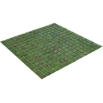 La Mosaic Factory Amsterdam carreau mosaïque - 32,2x32,2cm - carrelage mural et de sol - Carré - Verre vert brillant SW62149