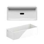 Clou New Flush lave-mains 38x18cm sans plage de robinetterie céramique blanc brillant SW106240