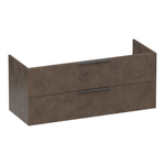 BRAUER Elevate meuble sous-lavabo 120 sans poignées rapportées 2 tiroirs à fermeture douce et 1 découpe pour siphon - Erosion SW1200017