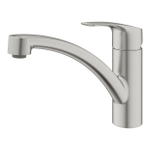 Grohe Eurosmart Keukenkraan - draaibare uitloop - Brushed Supersteel (RVS) SW536454
