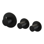 Brauer Black Carving mitigeur de douche encastré - avec partie encastrable - 3 boutons carving - noir mat SW716169