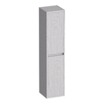 BRAUER Adore Wavy armoire haute - 160x35x35cm - 2 portes - ouvrant à gauche ou à droite - sans poignée - Forest Seashell SW1198496