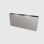 Mondiaz CUBB Armoire de toilette avec miroir - 150x70cm - 3 portes - Urban (Noir) SW410067