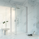 Fortifura Galeria Douchecabine - 180x80x200 - Profiel veiligheidsglas - antikalk - PVD - geborsteld RVS SW1443544