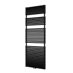 Plieger Florian nxt m radiateur design double horizontal avec connexion centrale 1710x600mm 1366w noir mat SW224516