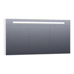 BRAUER Promise Deluxe Armoire toilette 140x70x15cm avec 3 porte et éclairage LED blanc haute brillance SW84360