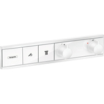 Hansgrohe Rainselect Afbouwdeel - voor inbouw douchekraan - thermostatisch - voor 2 functies - 45.6x90cm - thermostaat - mat wit SW297653