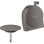 Hansgrohe Exafill S S - afbouwdeel - voor badafvoer- overloop- en vulcombinatie - geborsteld zwart chroom SW297561