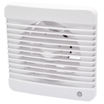 Sanivesk Standaard Ventilateur - Ø10 - Silencieux - Sur interrupteur (lumière) - Carré - Blanc SW1212663
