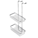 Geesa Basket Porte-douche suspendu double 26,5cm Chrome 0650239