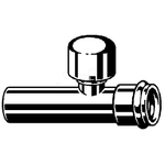 Viega tuyau d'extension avec aérateur 32x125mm chrome 0500291