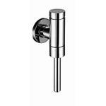 Schell Schellomat Basic chasse d'urinoir 1/2 apparent avec petit tuyau avec robinet d'arrêt chrome 0440200