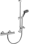 Hansa Hansaunita Ensemble de douche 60cm avec robinet thermostatique et raccords chrome 0390203