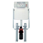 Burda Ensemble combiné WC module avec réservoir encastré Geberit UP320 avec double chasse avec commande frontale 0702722