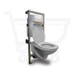 Plieger Brussel ensemble WC avec réservoir encastré Geberit inclus abattant WC softclose plaque de commande blanche SW1097
