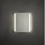 Adema Squared badkamerspiegel 60x70cm met verlichting links en rechts LED met spiegelverwarming en sensor schakelaar SW238215