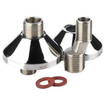 Raccord en S avec rosace par paire 3/4x3/8 chrome 0492310