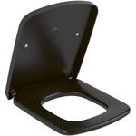 Villeroy & Boch Subway 3.0 closetzitting ovaal - met quickrelease en softclose CeramicPlus - Pure Black (zwart) SW1387344