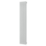 Plieger Antika Retto radiateur design vertical raccordement central 1800x295mm 994W argent métallique 7253227