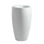Laufen Alessi One lavabo autoportant 53x53x90cm sans trou de robinetterie incl. bonde céramique lcc-blanc 0084186