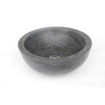 Forzalaqua Roma Vasque 40x40x15cm Ronde Pierre naturelle Pierre bleue adoucie FO100001