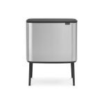 Brabantia Bo Touch Bin Afvalemmer - 3x11 liter - 3 kunststof binnenemmers - matt steel fingerprint proof SW1117526