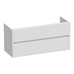 BRAUER Adore wastafelonderkast - 120x46x55cm - 2 softclose lades - greeploos - 2 sifon uitsparingen - mat wit SW1198261