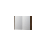 INK SPK1 armoire de toilette – 80 x 60 x 14 cm – 2 portes, portes-miroir double face – Chêne Cuivre mat SW493553
