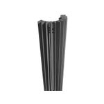 Radiateur design Jaga Iguana Circo modèle mural 1800x340mm 1092 watt gris métal 7381301