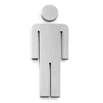 Zack Indici Symbole homme 12X4.5X0.8cm Inox mat brossé SW377935