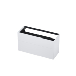 INK P2o Wastafelonderkast - 120x45x65cm - 2 lades - push to open - met rechte opdekfronten - MDF lak - Mat wit SW207459