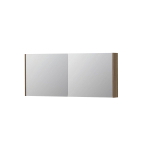 INK SPK1 armoire de toilette – 140 x 60 x 14 cm – 2 portes, portes-miroir double face – Chêne pur mat SW493882