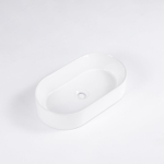 QeramiQ Dely Vasque à poser - 52x30x11.5cm - ovale - céramique - blanc brillant SW1448793