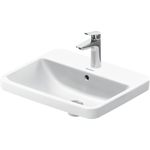 Duravit No.1 Halfinbouwwastafel - 55x43.5cm - 1 kraangat - met overloop - glans wit SW723762