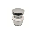 Plieger designplug zonder overloop 63mmx5/4 voor bodemdikte 45 60mm chroom 0500156