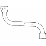 Venlo bec orientable inférieur avec régulateur de jet 1/2x350mm chrome 0424080