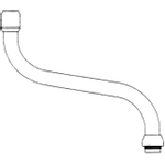 Venlo bec inférieur pivotant avec régulateur de jet 3/4\x170mm chrome 0421596