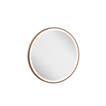 Crosswater Infinity Miroir - 60x60cm - Rond - avec éclairage - Bronze brossé SW1026398