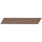 Terravito Elmare carreau mural et de sol - 7.5x45cm - 9mm - Rectangle - effet bois - Brown Chevron mat SW536609