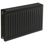 Plieger paneelradiator compact type 22 900x600mm 1406W zwart grafiet (black graphite) 7341149