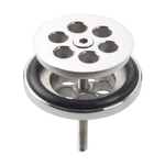 Clou Wash Me bouchon pour bonde avec obturateur d'eau en silicone inox Chromé SW9451