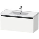 Duravit Ketho.2 Wastafelonderbouwkast - met 1 lade - 98.4x45.5x44cm - met greep antraciet - wit mat SW772320