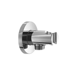 Hotbath Mate support mural avec sortie pour douchette ronde chrome SW20746