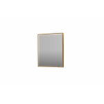INK SP19 miroir - 70x4x80cm rectangulaire dans un cadre en acier incl dir LED - chauffage - changement de couleur - dimmable et interrupteur - or mat brossé SW955894