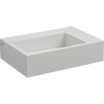 Clou Flush 2 Plus Lave main 42.5x10.5x29cm avec trou pour robinetterie perçable Marbre minéral Blanc SW9384