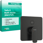 Hansgrohe Talis E douchemengkraan voor iBox Universal 2 Brushed Black Chrome SW1567331