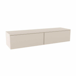 MONDIAZ ALAN MODULE Meuble sous-lavabo - 150x45x30cm - 2 tiroirs - push to open - MDF - Linen mat SW645396