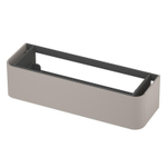 INK Concept R Meuble sous-lavabo - 140x45x35cm - 1 tiroir - poignées rapportées - angles arrondis - MDF laqué - gris cachemire mat SW1405689